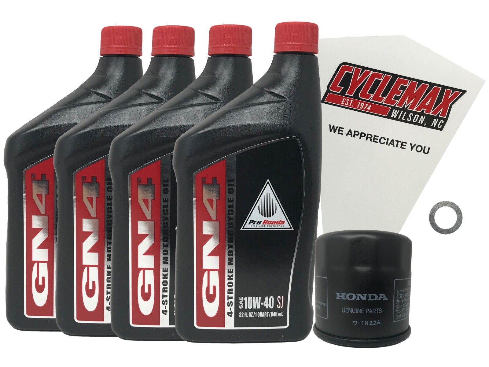 Cyclemax Genuine OEM 2024 Honda XL750 XL 750 AC 10W-40 Oil Change Kit