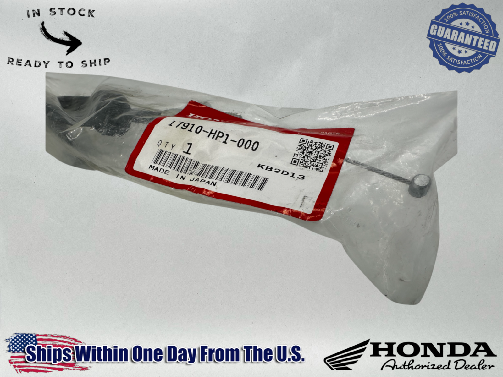 HONDA OEM Throttle Cable TRX450R TRX450 TRX 450R 450 R 04-05 17910-HP1-000