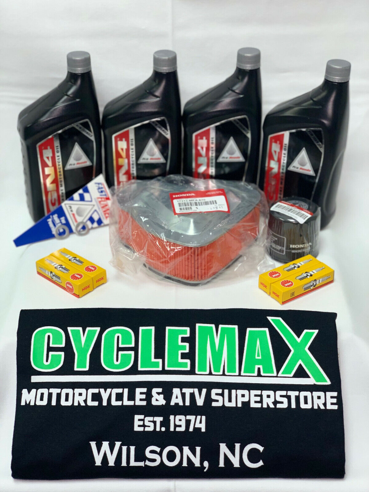 2004-2009 Honda VTX 1300 VTX1300 OE Complete Oil change Tune-Up Kit