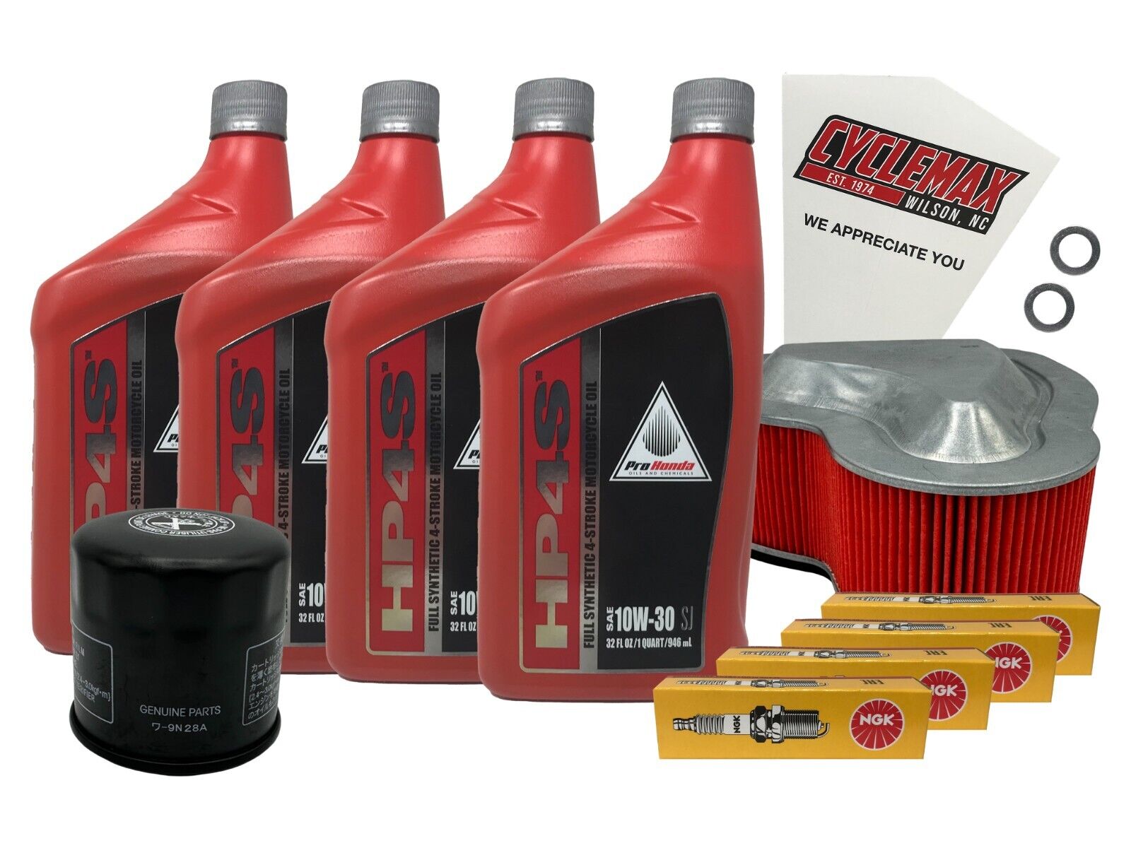 Cyclemax FS Tune-Up Kit fits 2004-2009 Honda VTX 1300 VTX1300 w/ Plugs