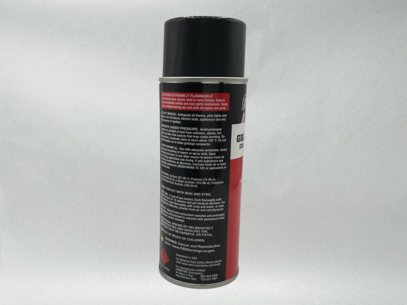 Mercury Genuine OEM Authentic Force Graphite Gray Enamel Spray Paint 80287830