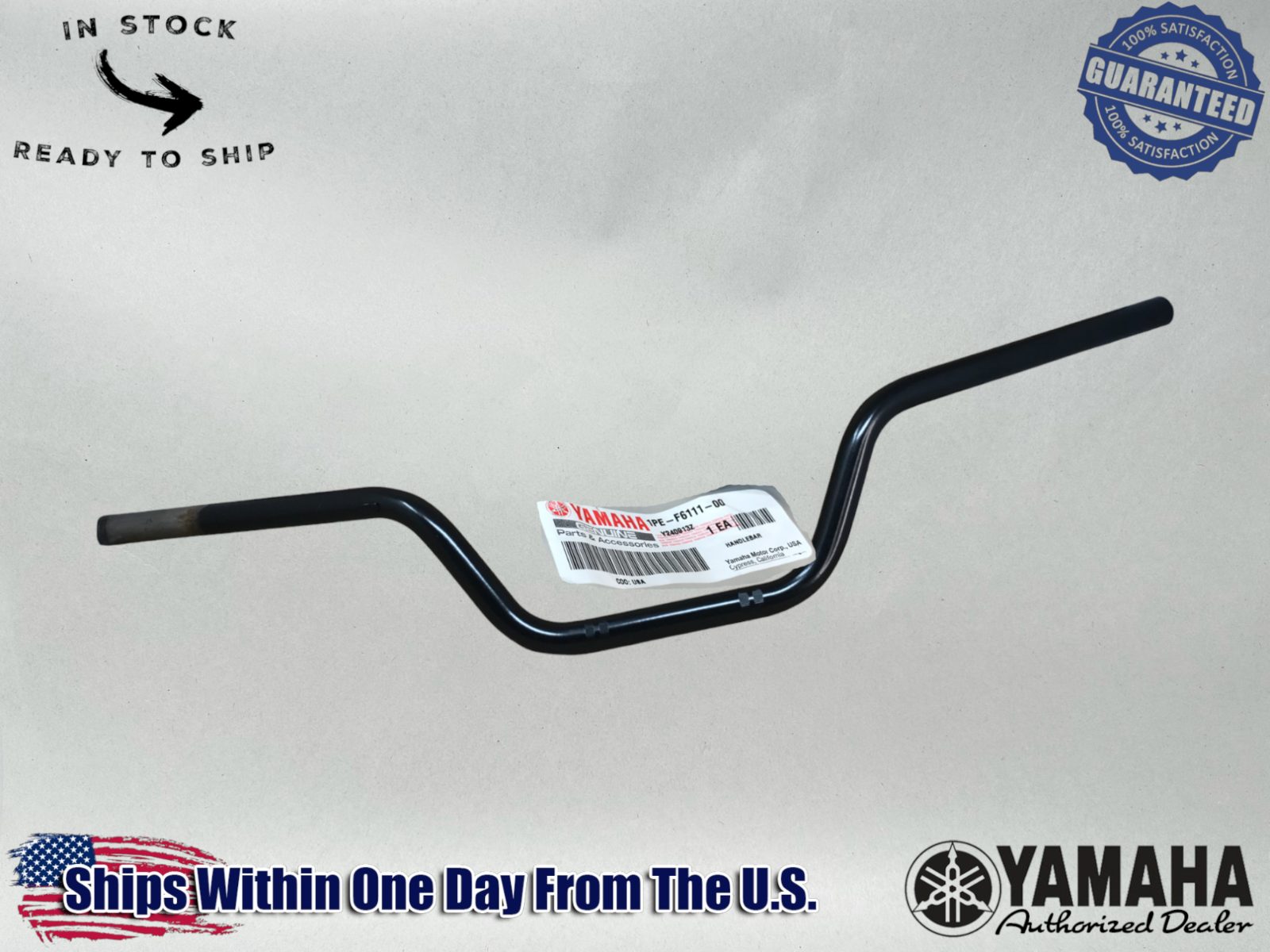Yamaha OEM 13-24 Raptor 700 YFM 700 R SE Black Handlebars 1PE-F6111-00-00 1