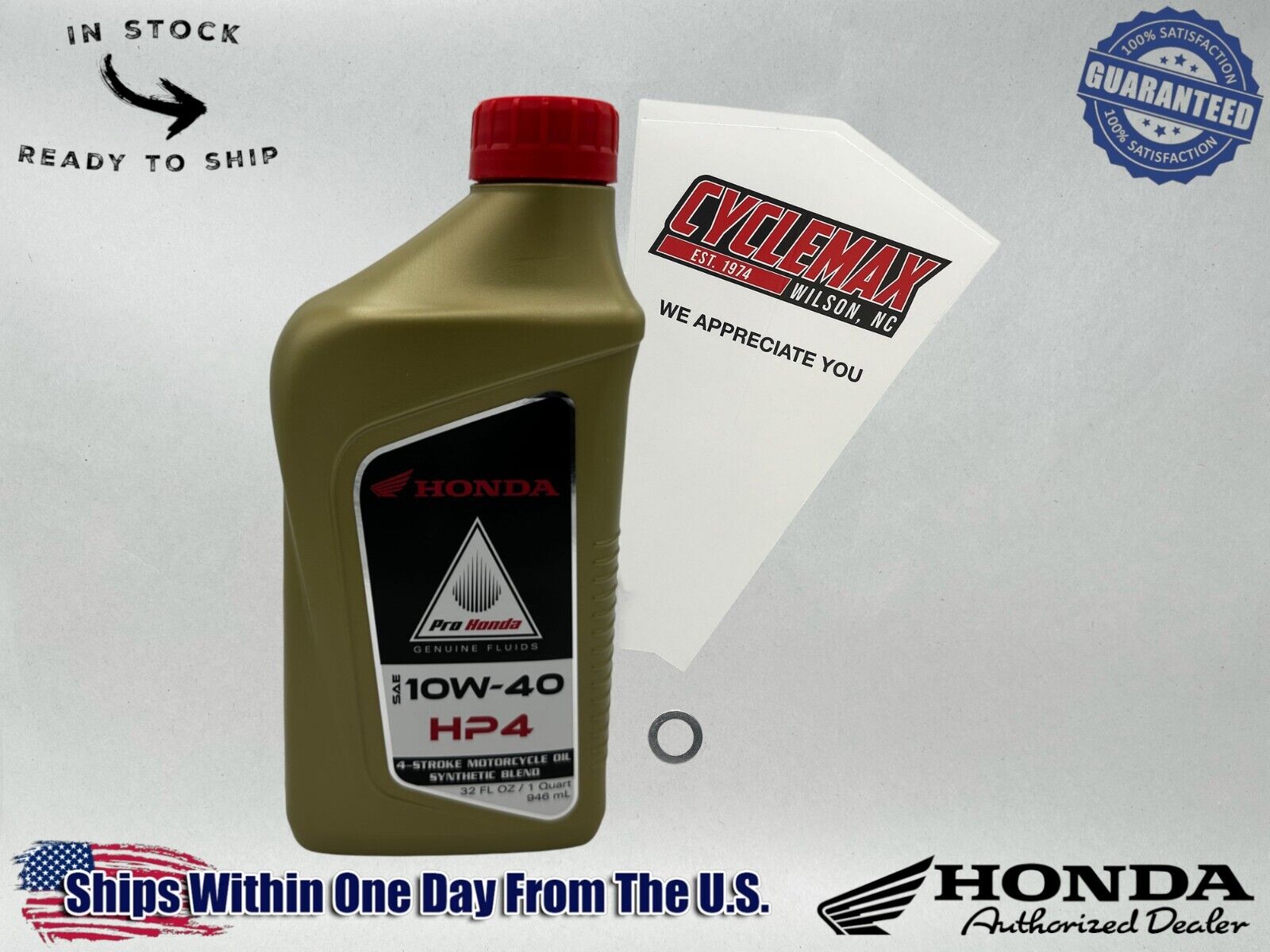 Cyclemax Semi-Synthetic HP4 Oil Change Kit fits 2018-2024 Honda CRF125F
