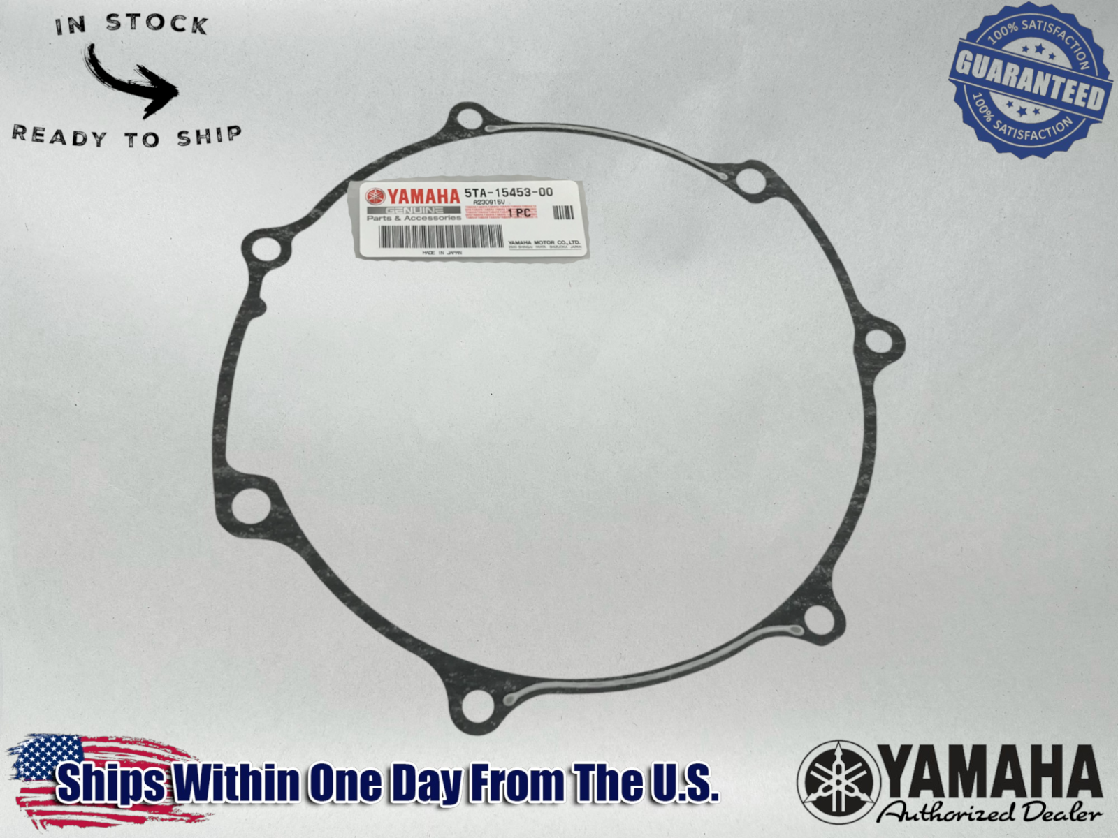 YAMAHA OEM 2004-2013 YFZ450 YFZ 450 RH OUTER CLUTCH COVER GASKET 5TA-15453-00