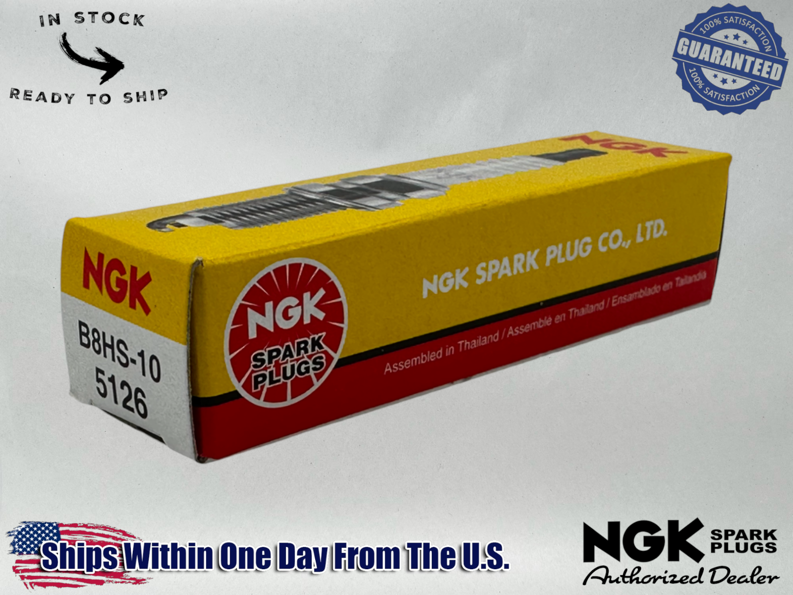 NGK Genuine OEM Authentic NGK Spark Plug B8HS-10 1