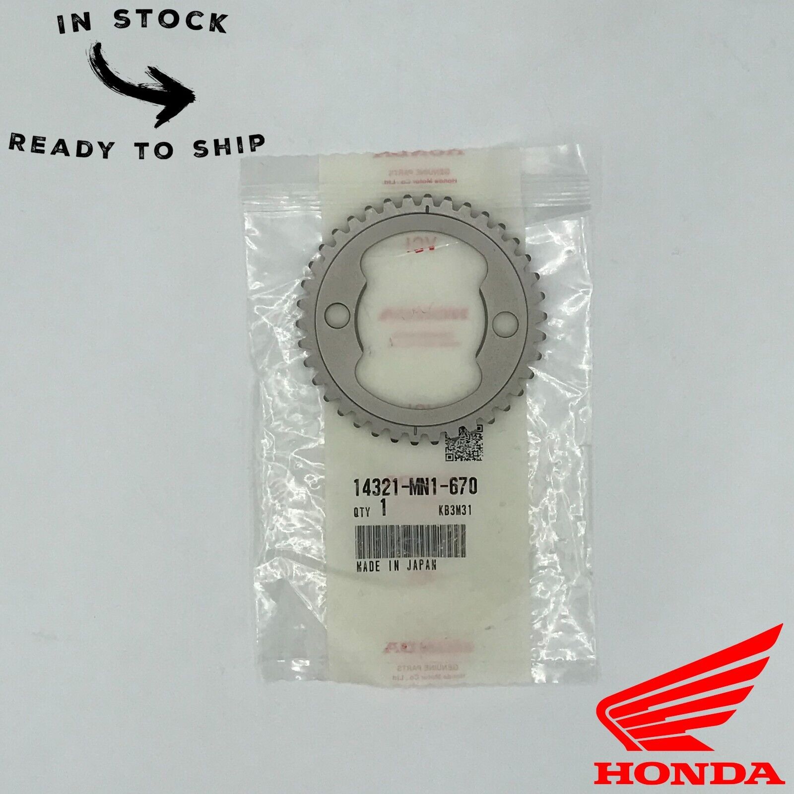 Genuine OEM Honda Cam Chain Sprocket Camshaft Gear 14321-MN1-670