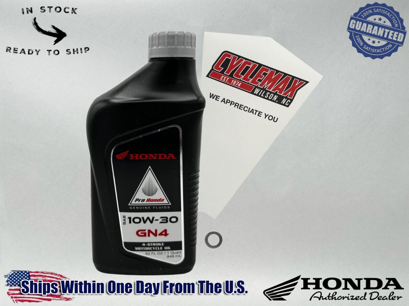 Cyclemax Standard GN4 10W-30 Oil Change Kit fits 2018-2024 Honda CRF125F