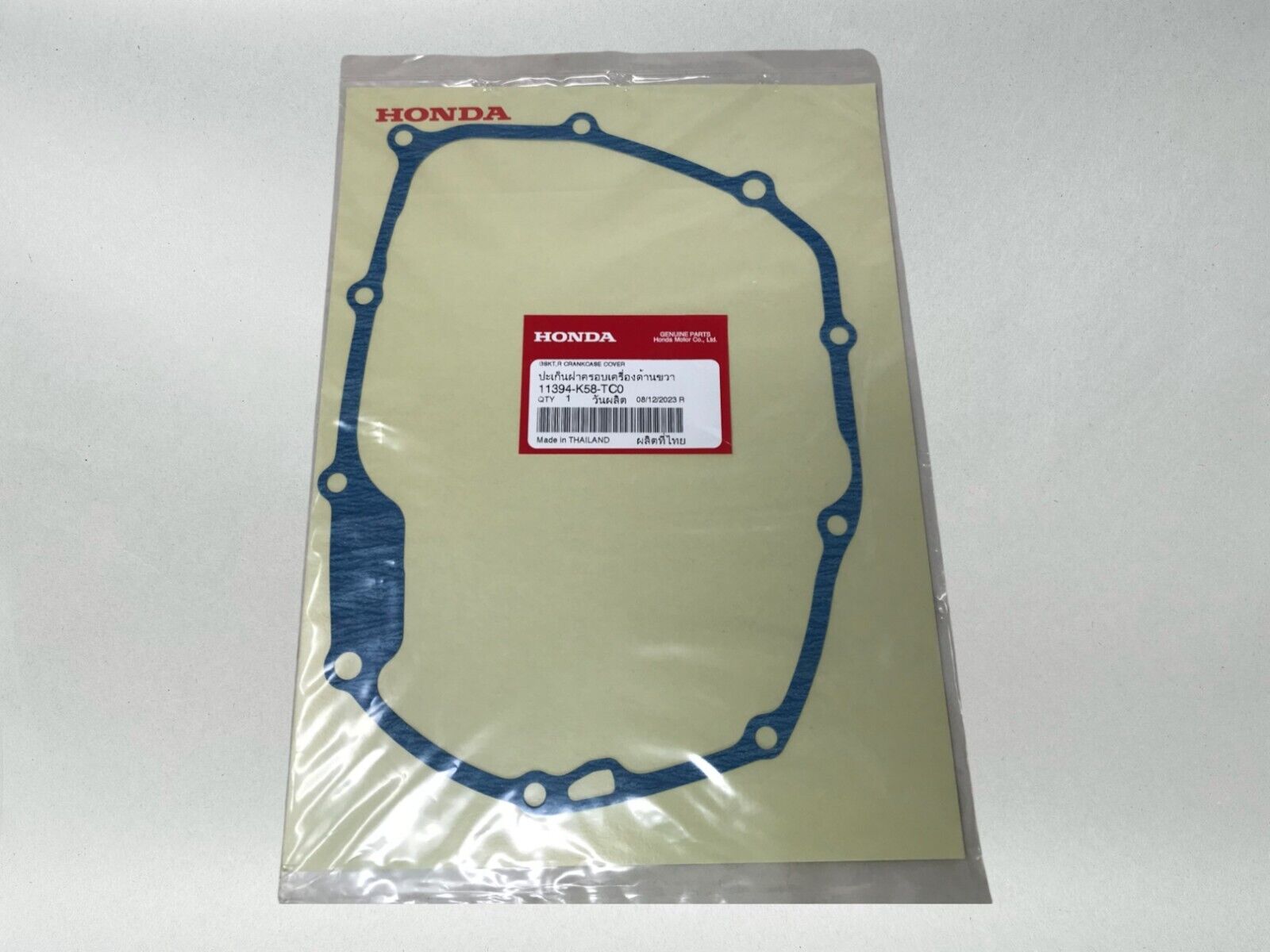 Honda Genuine OEM Right Crankcase Cover Gasket 11394-K58-TC0 CRF110F 2021-23