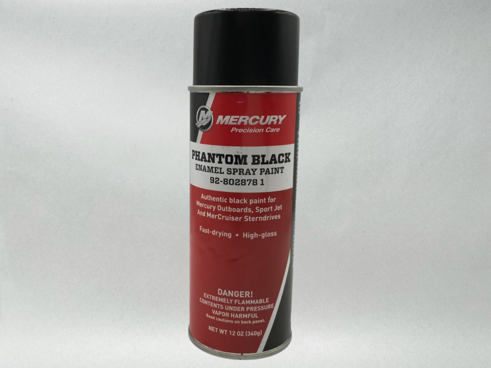 Mercury Genuine OEM Authentic Phantom Black Spray Paint 12 OZ 92-8028781 2 Pack