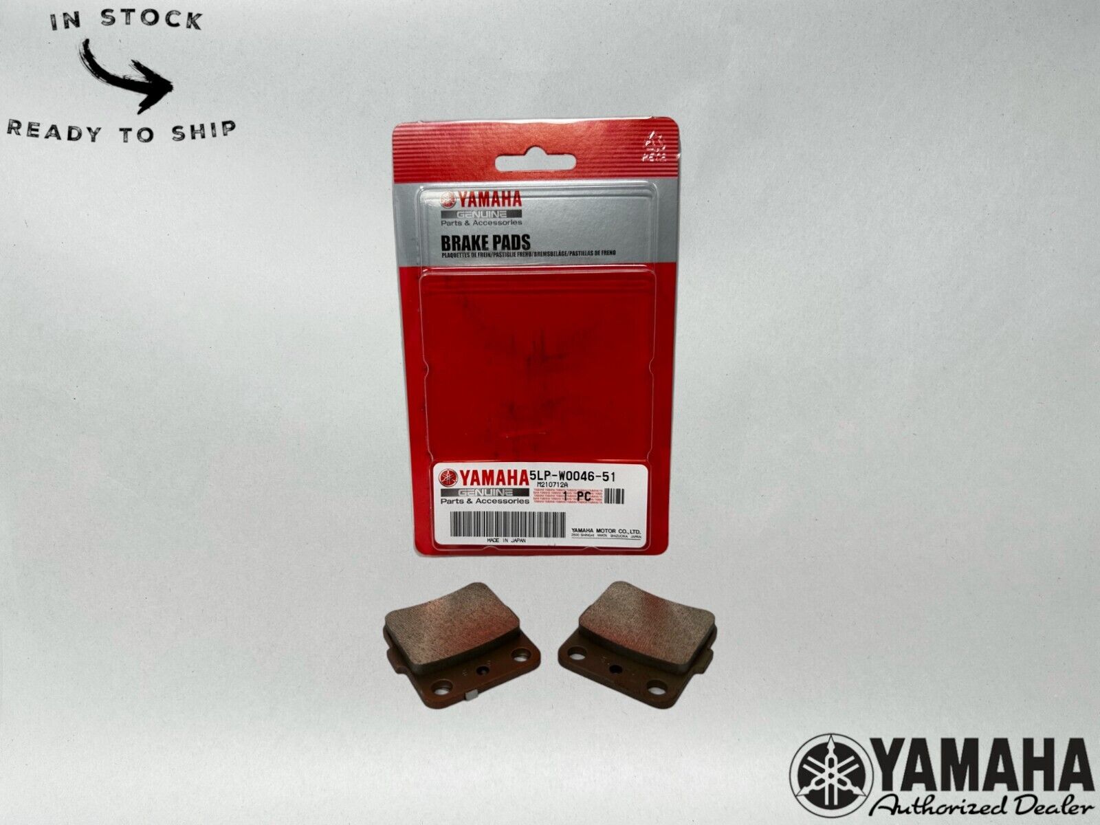 Yamaha Genuine OEM Brake Pad Kit 2 5LP-W0046-51-00