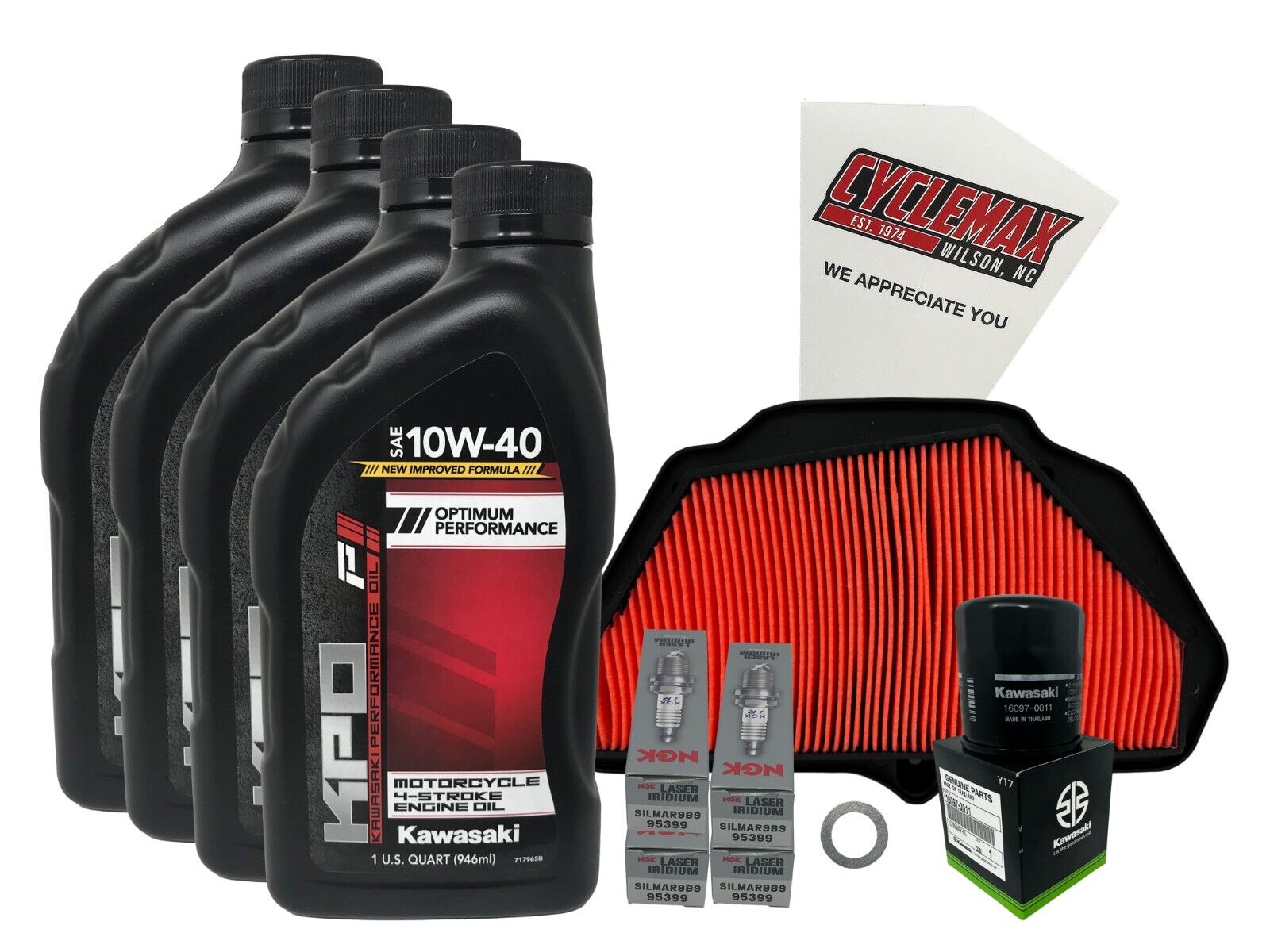 Cyclemax Standard Tune Up Kit w/ Plugs fits Kawasaki 2019-2023 Ninja ZX 10RR