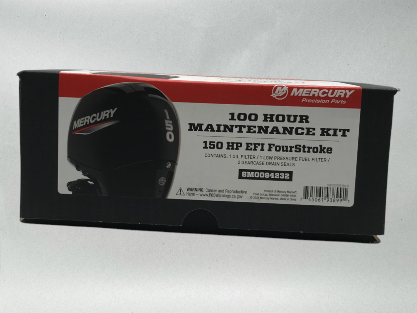 Mercury Genuine 150hp 4 Stroke Outboard 100 Hr Oil & Maintenance Kit 8M0094232
