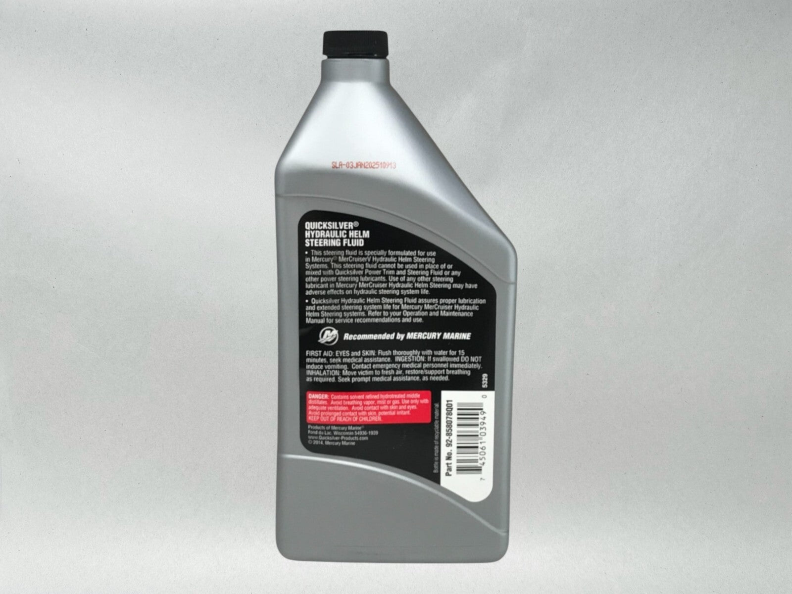 Quicksilver OEM Hydraulic Helm Steering Fluid Quarts 92-858078Q01 2 Pack
