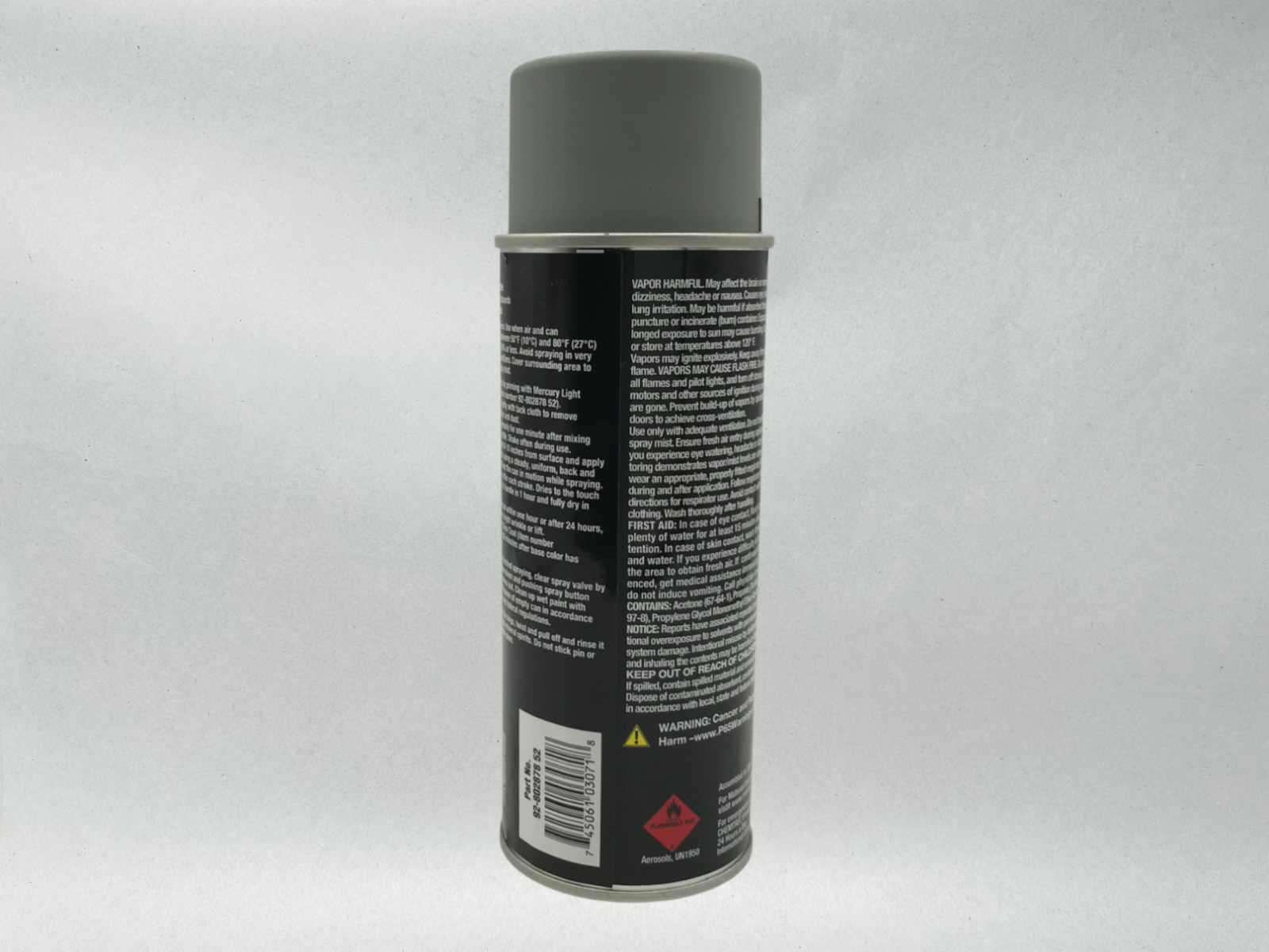 Mercury OEM Authentic Light Grey Primer Enamel Spray Paint Can PN 92-80287852