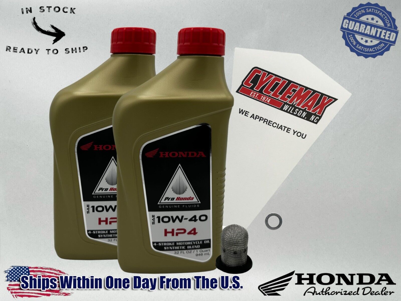 Cyclemax Semi-Synthetic HP4 Oil Change Kit fits 1993-2002 Honda XR200R