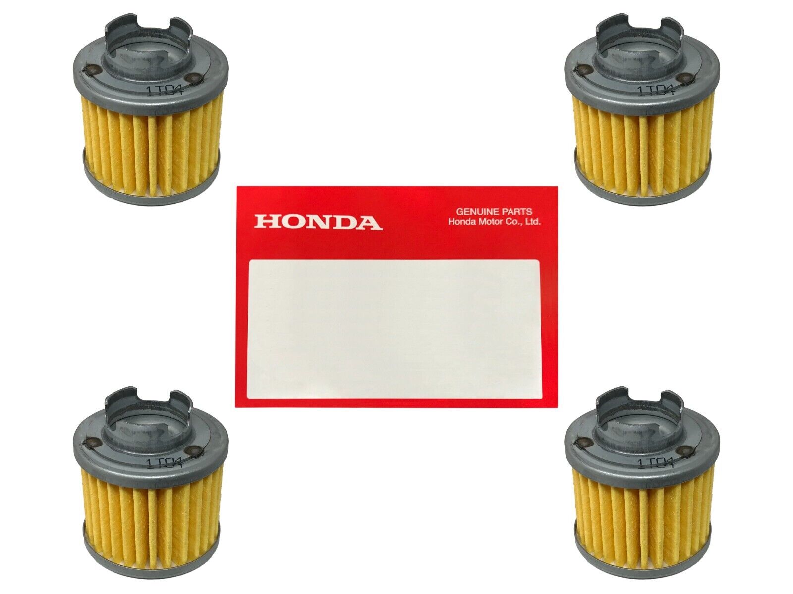 4 PACK HONDA OEM 15412-HB6-003 OIL FILTER 86-87 TRX125 ATC125M