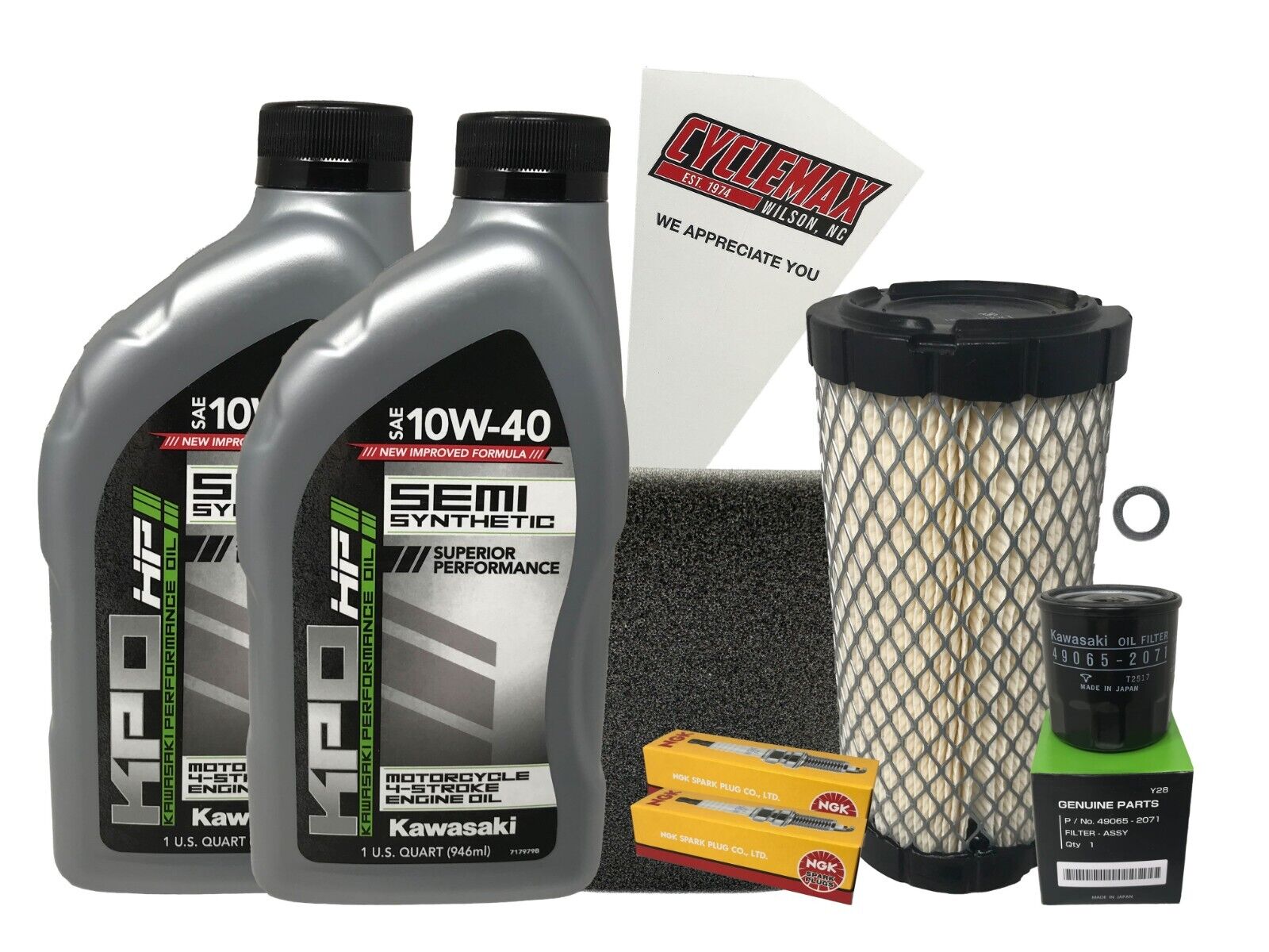 Cyclemax SS Tune Up Kit with Spark Plugs fits 2011-2023 Kawasaki Mule 4000