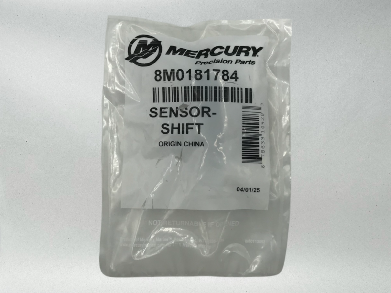 Mercury Genuine OEM Authentic Shift Position Sensor 8M0181784