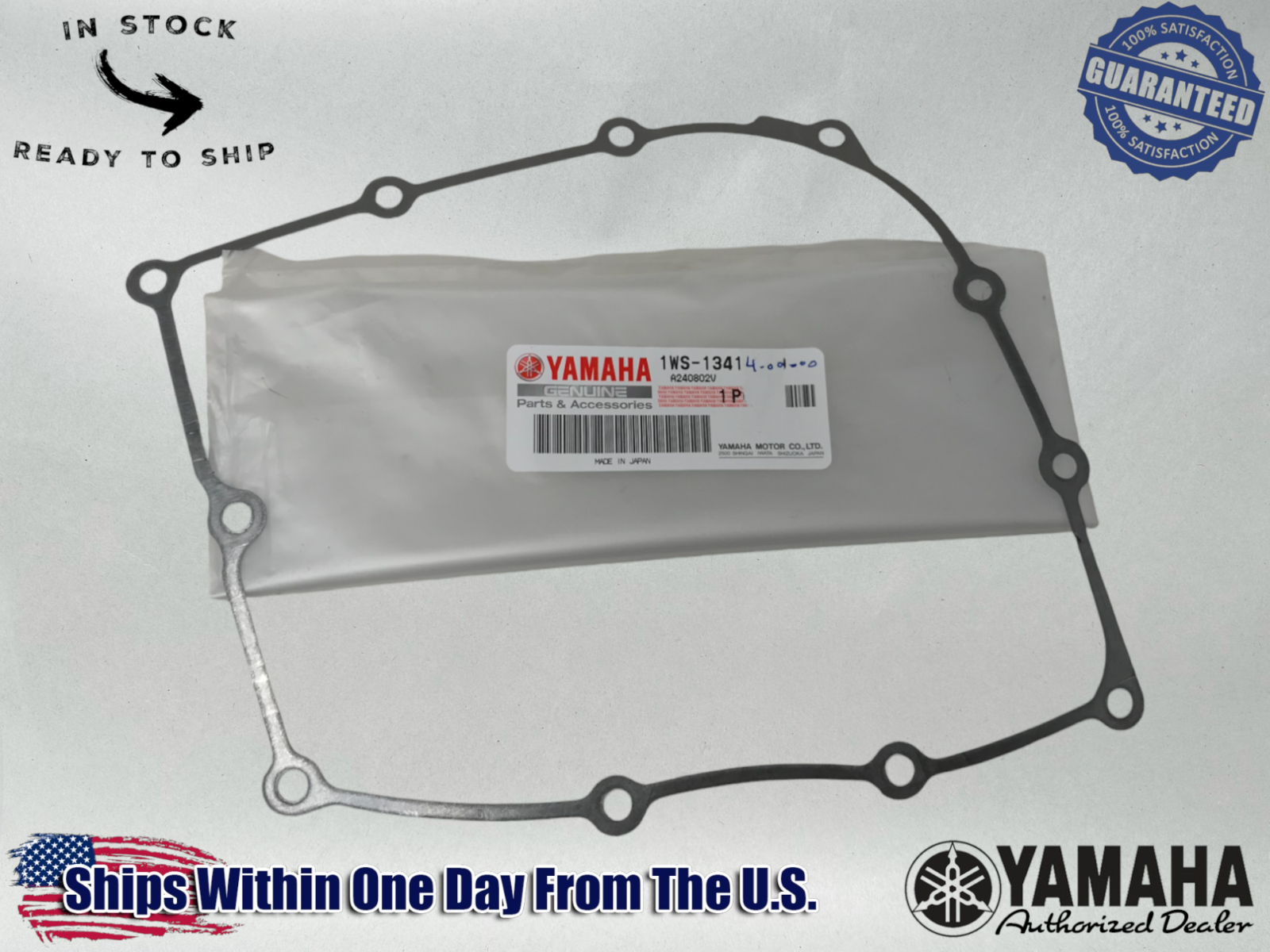 Yamaha Genuine OEM Authentic Oil Pan Strainer Cover Gasket 1WS-13414-00-00