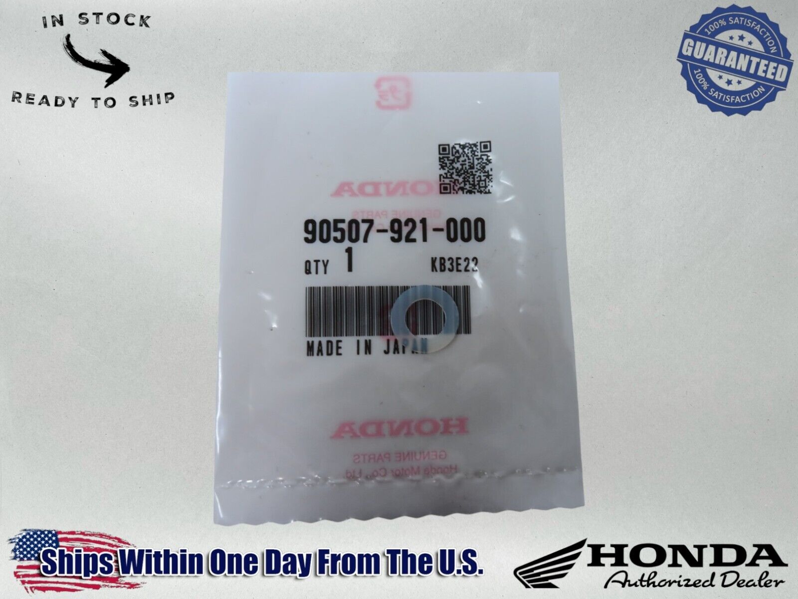 Honda Genuine OEM Authentic Unit Drain Plug Gaskets 90507-921-000