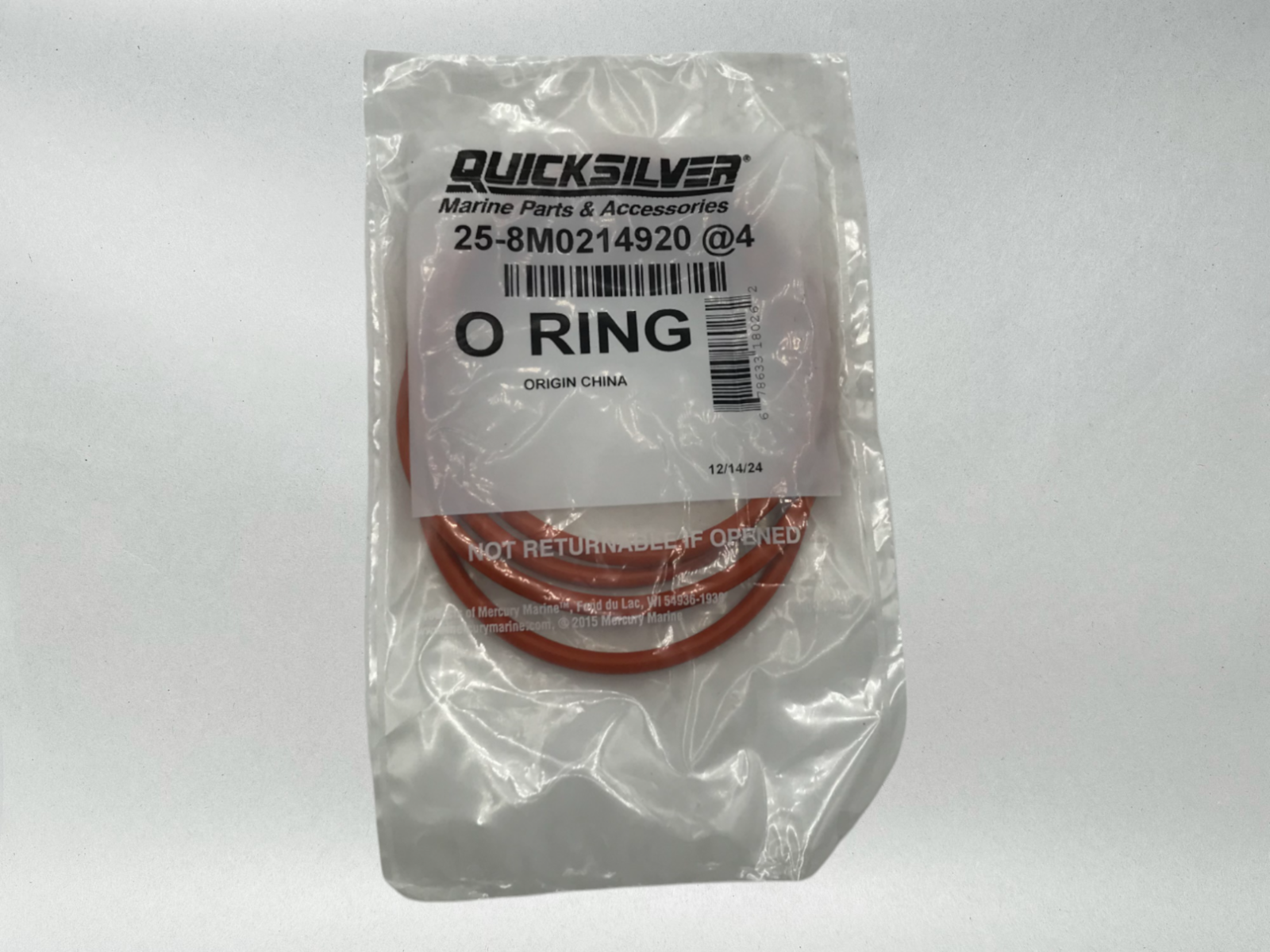 Mercury OEM Mercruiser Quicksilver Bravo I XZ XR Lower Unit O-ring 8M0214920