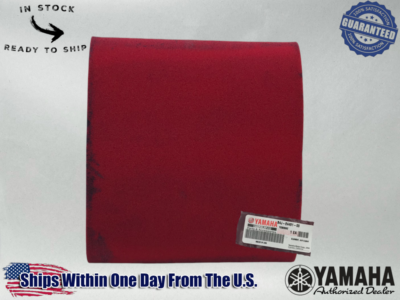 YAMAHA OEM 2021-25 RMAX 2 RMAX 4 Foam Air Filter B4J-E4451-00-00 B4J-E4451-00