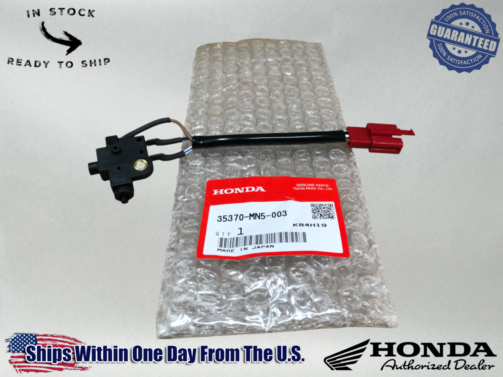 Honda OEM Reverse & Neutral Switch Assy Goldwing GL1500 88-2000 35370-MN5-003