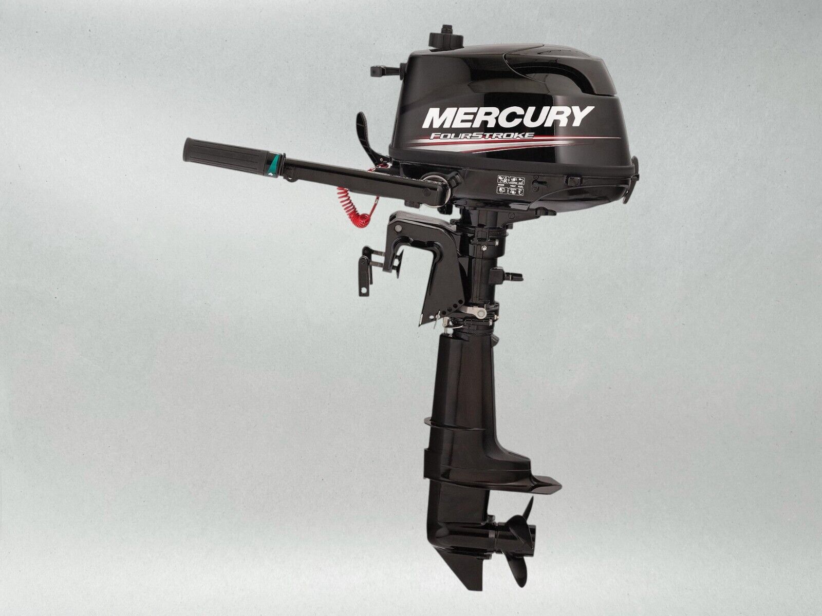 Mercury 6hp Tiller FourStroke Outboard Motor, 15" Shaft Model ME 6MH