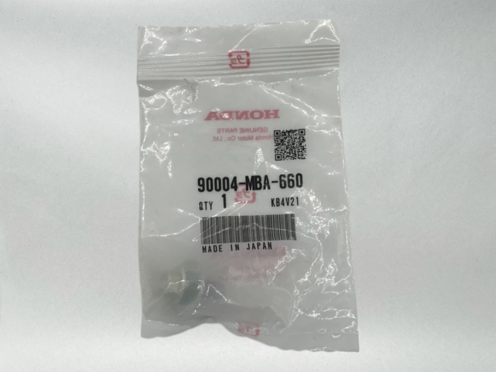 Honda Genuine OEM Authentic Honda BOLT, SPECIAL (6MM) 90004-MBA-660