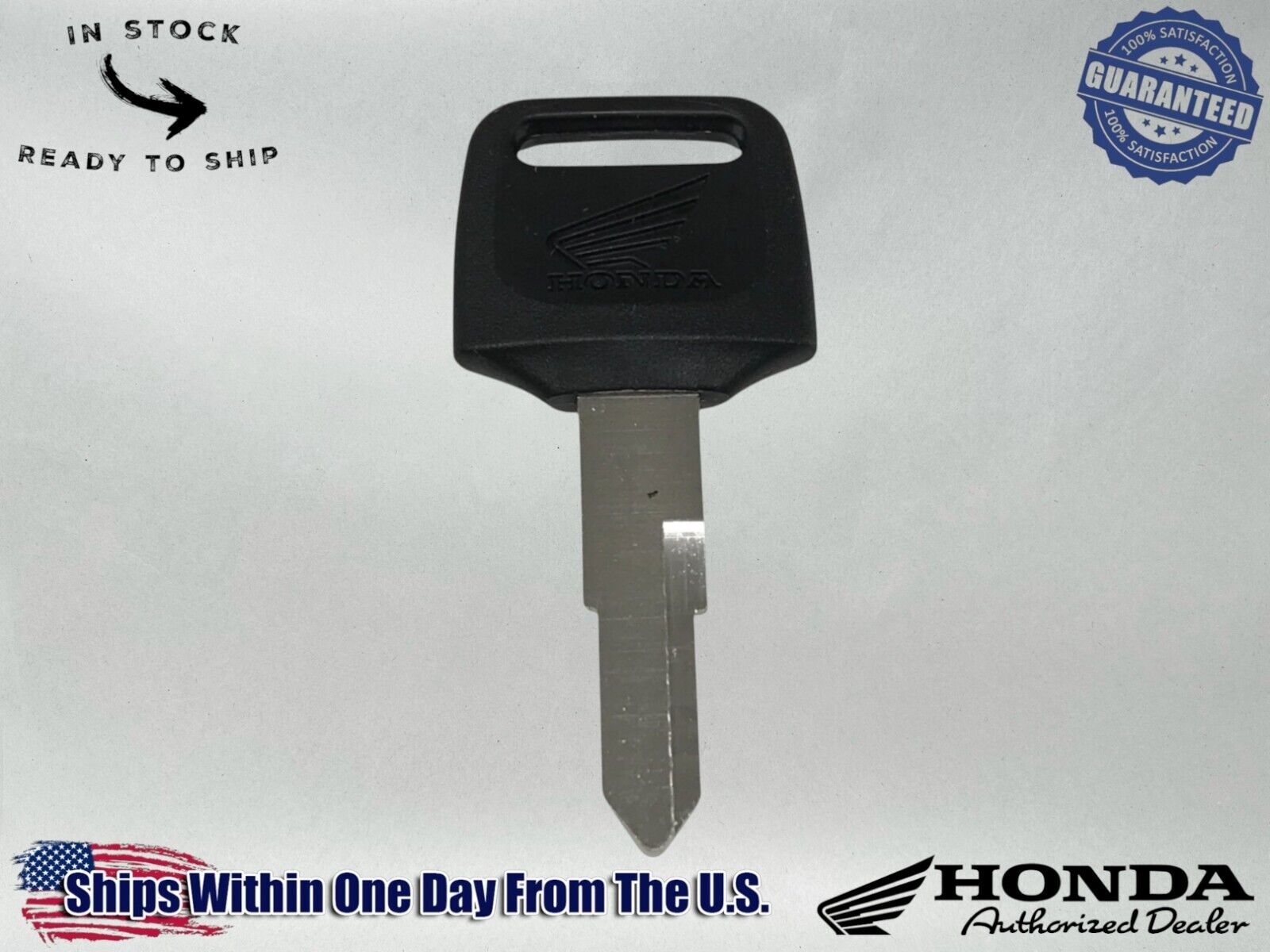 Honda CMX250 XR650L ST1100 CBR600 PC800 GL1500 KEY BLANK (TYPE 1) 35121-KW3-771