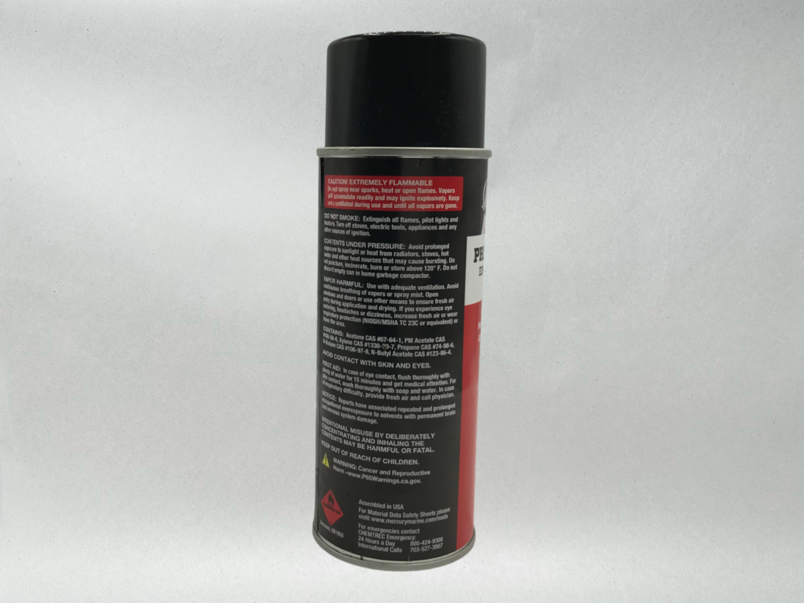 Mercury Genuine Phantom Black GlossEngine Spray Paint Can Factory Color 8028781