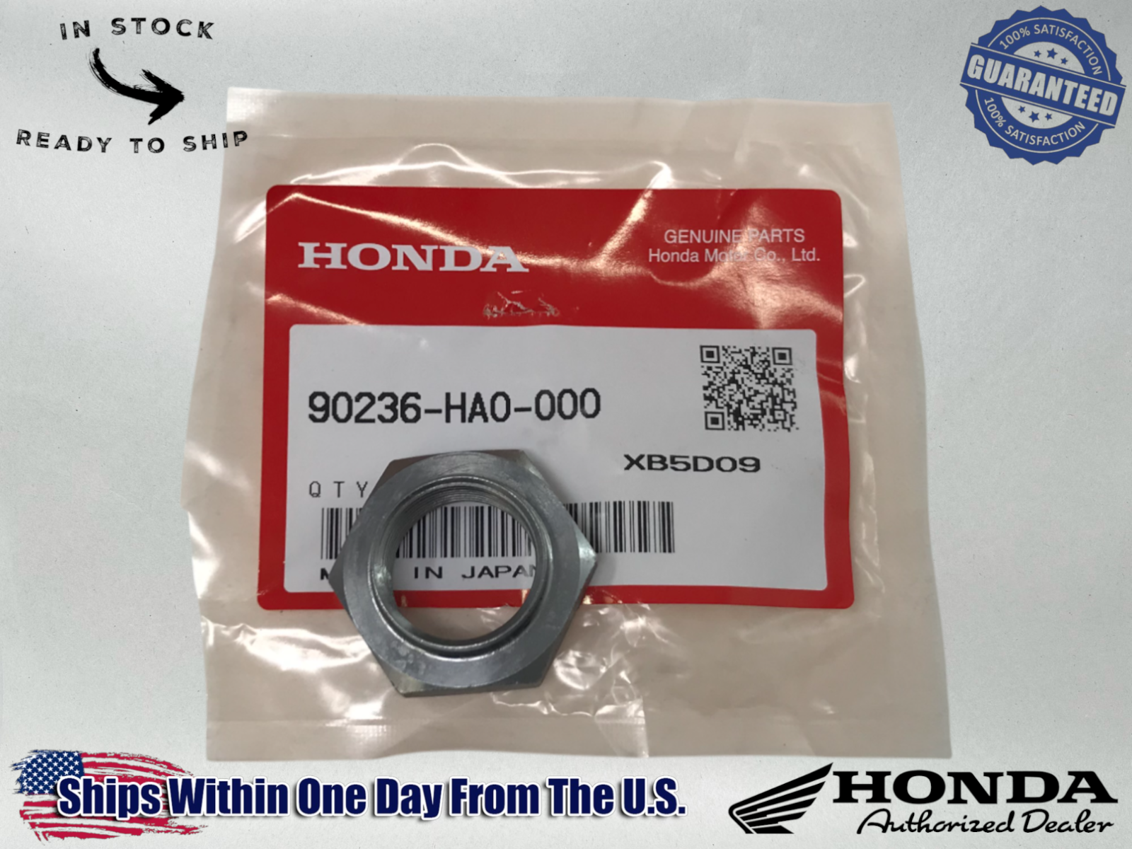 Honda OEM TRX350 FOREMAN 450 FOURTRAX RANCHER CLUTCH HUB LOCK NUT 90236-HA0-000