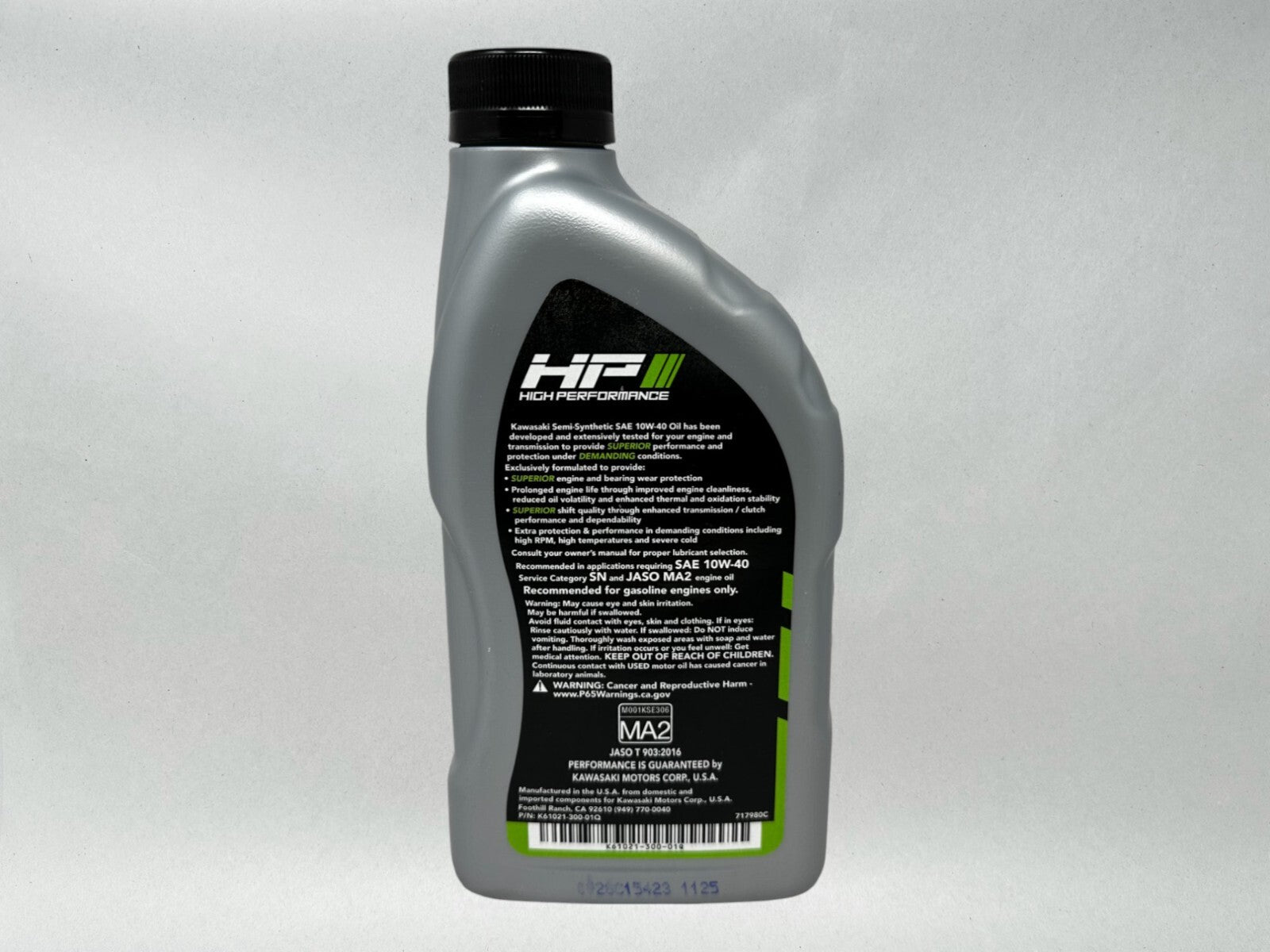 Cyclemax Semi-Synthetic KPO Oil Change Kit compatible with 2025 Kawasaki NINJA 1100SX