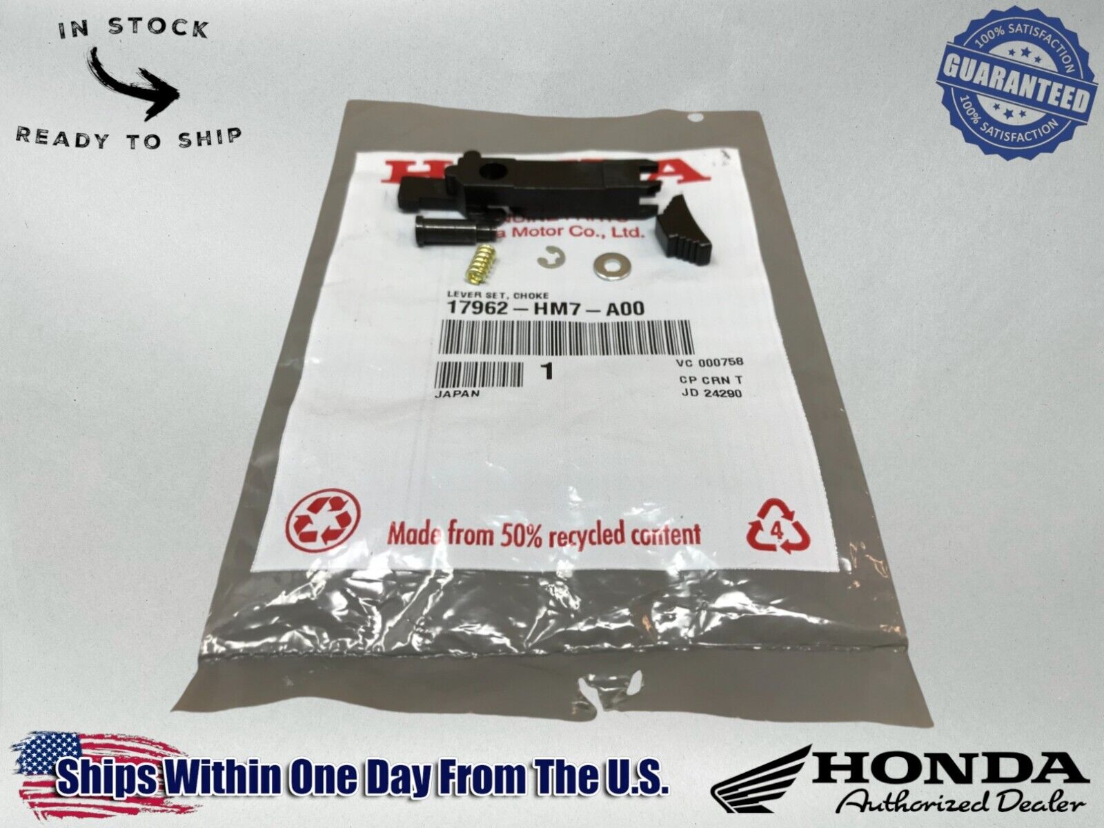 Honda OEM Choke Cable Lever 17962-HM7-A00
