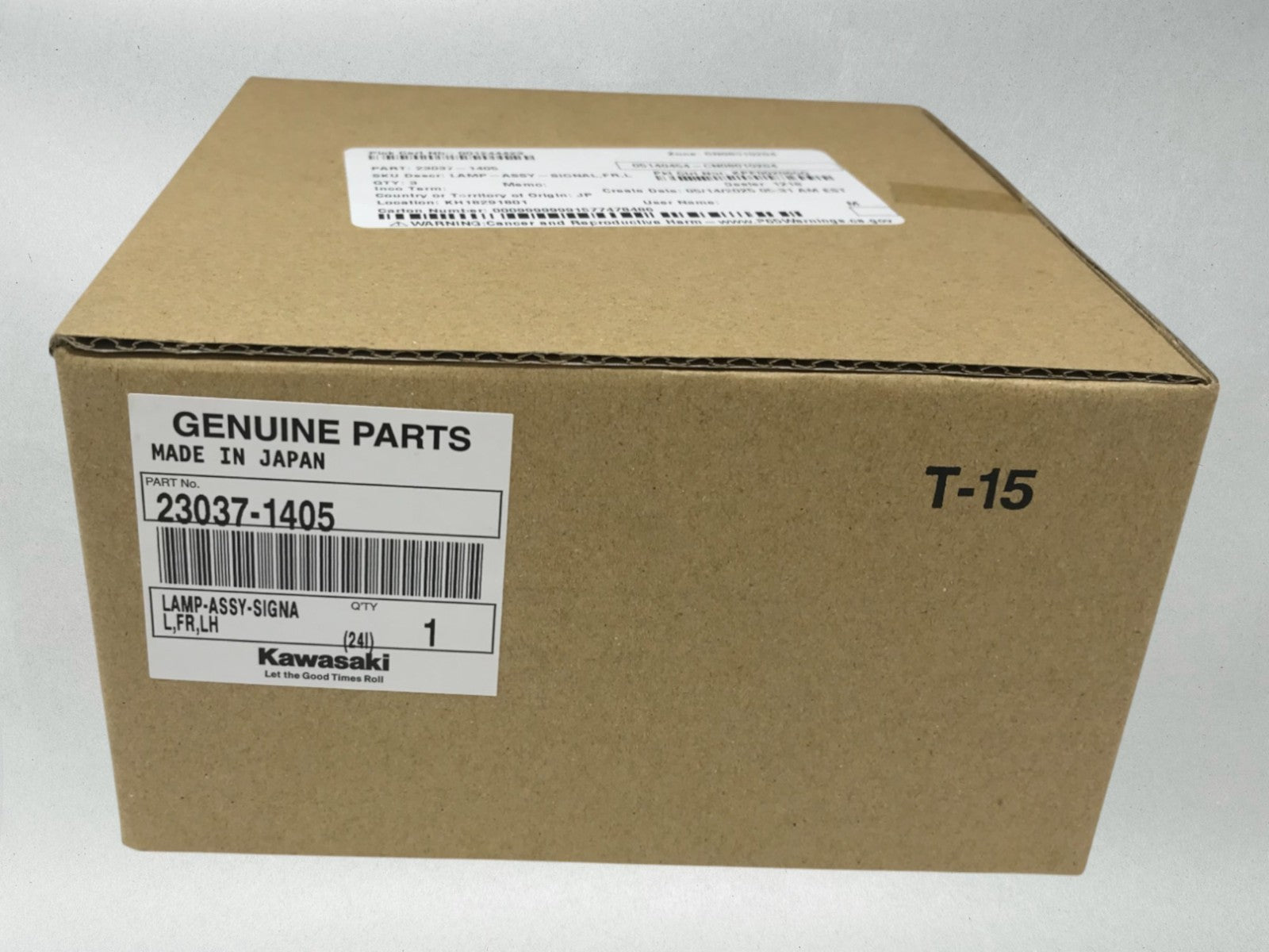 Kawasaki Genuine OEM 2002-08 VULCAN MEAN STREAK FRONT LT TURN SIGNAL 23037-1405