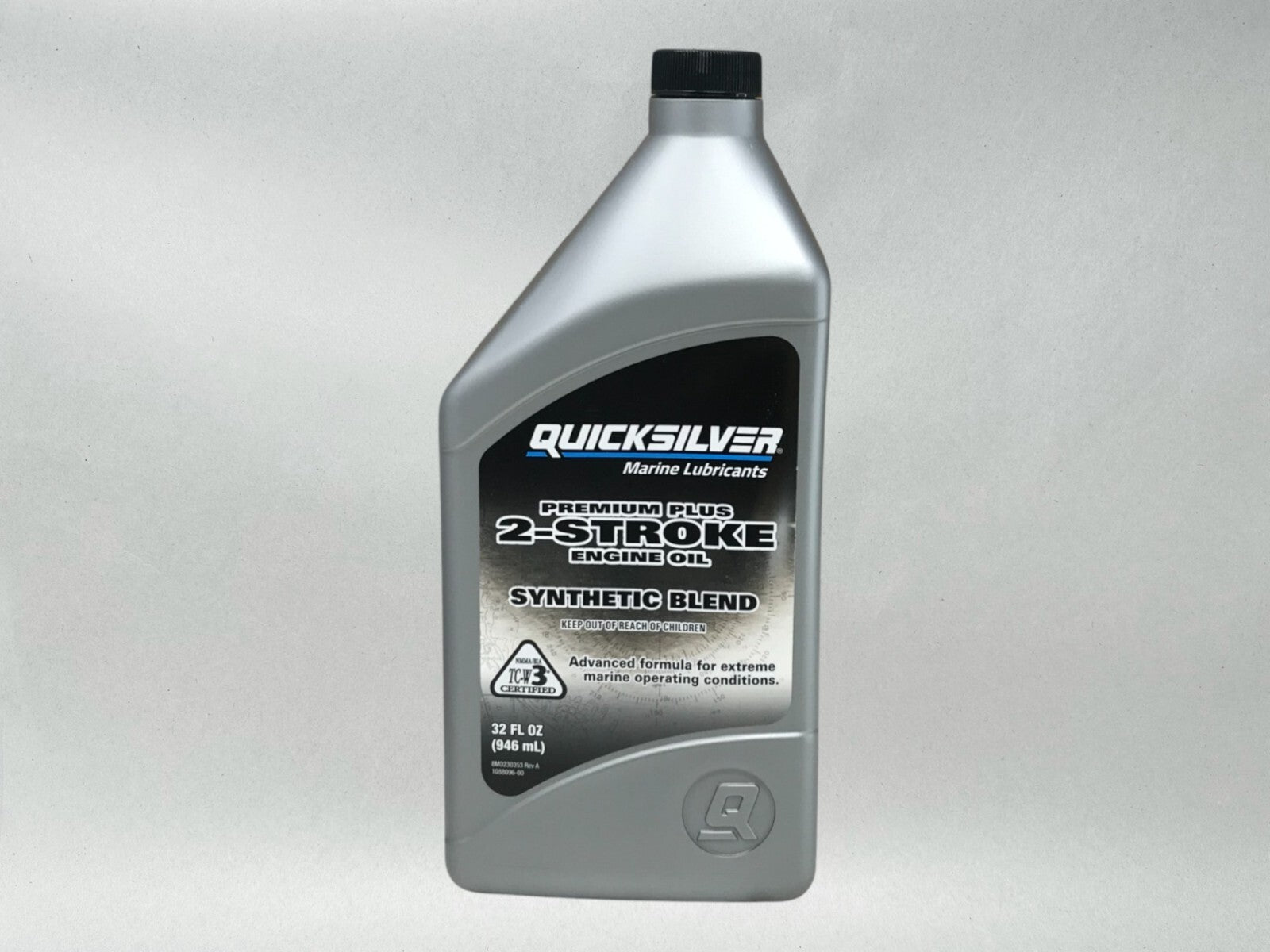 Quicksilver OEM 2-Stroke SS Premium Plus Marine Oil Quarts 92-858026Q01 3 Pack