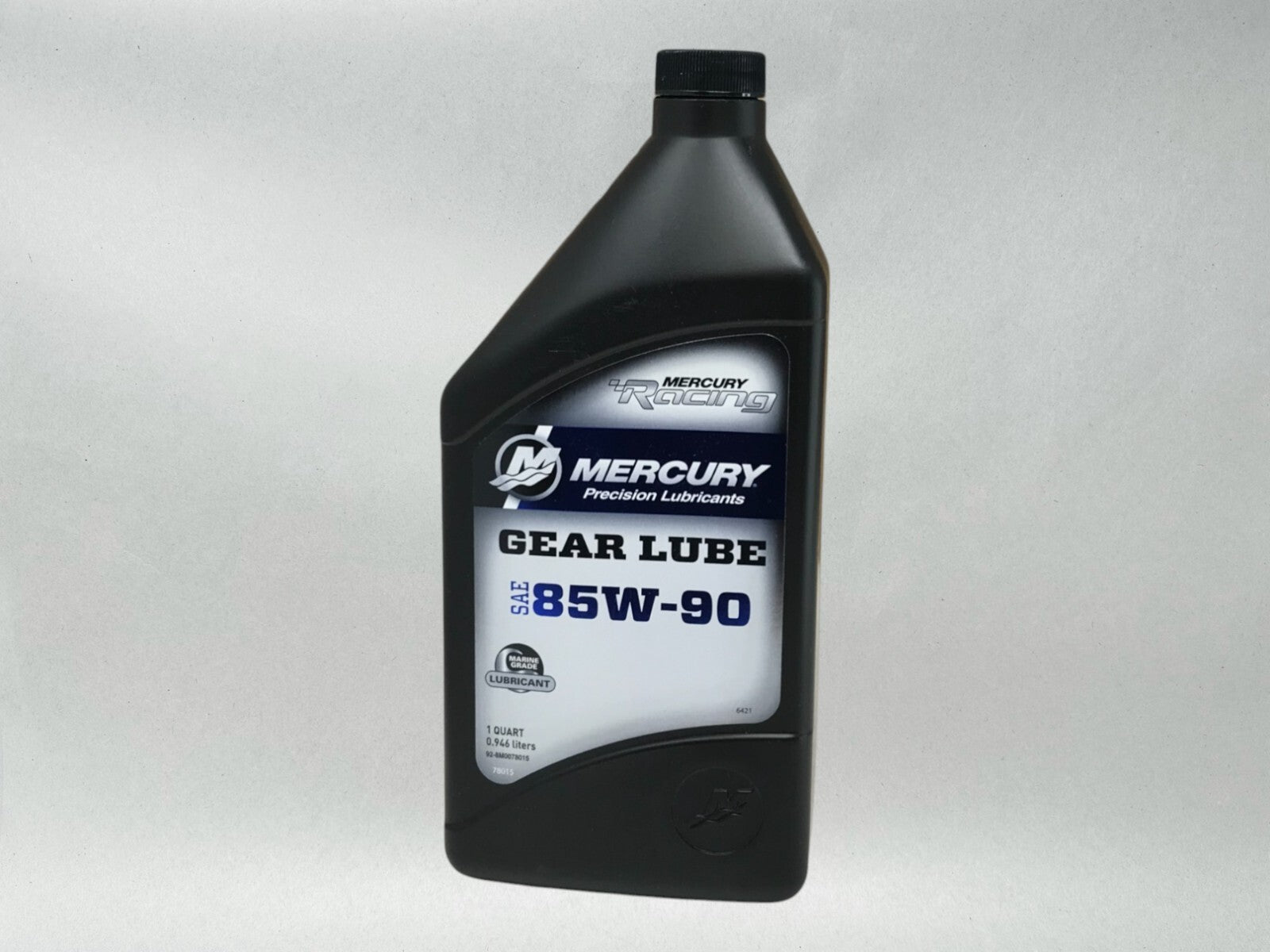 Mercury OEM SAE 85W-90 Racing Gear Lube Quarts 92-8M0078015 6 Pack