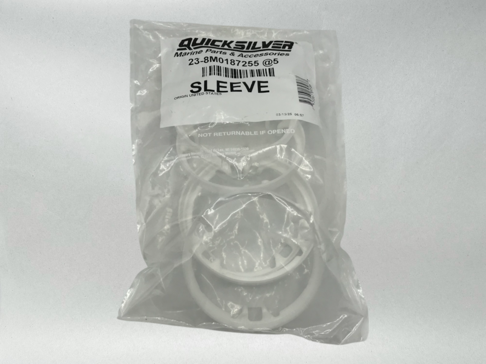 Mercury Genuine OEM Authentic Propeller Bore Sleeve *LOT 5* Part # 8M0187255