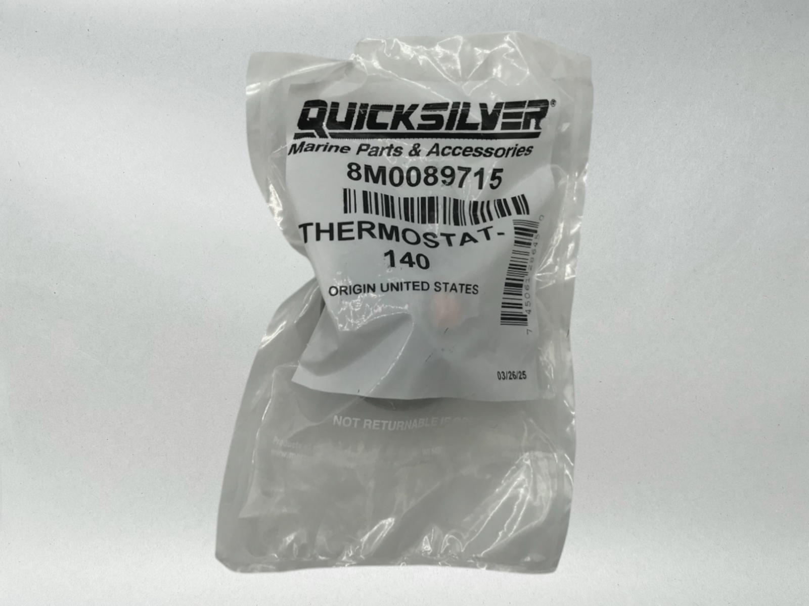 Quicksilver THERMOSTAT STAT KIT 140 degree V6 V8 8M0089715 59137 807252T3