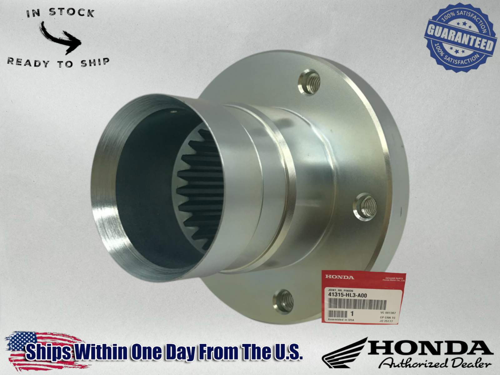 Honda Genuine OEM Authentic JOINT, RR. PINION 41315-HL3-A00