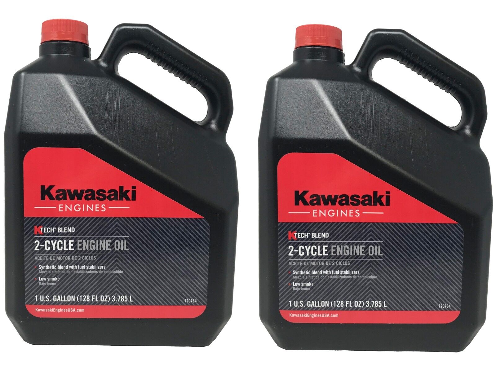 Kawasaki Engines Genuine OEM 2-Cycle Engine Oil Gallon 99969-6086D - 2 Pack