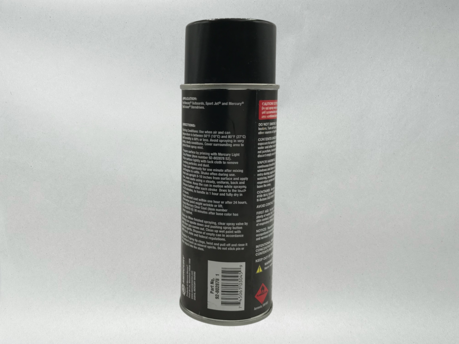 Mercury Genuine Phantom Black GlossEngine Spray Paint Can Factory Color 8028781
