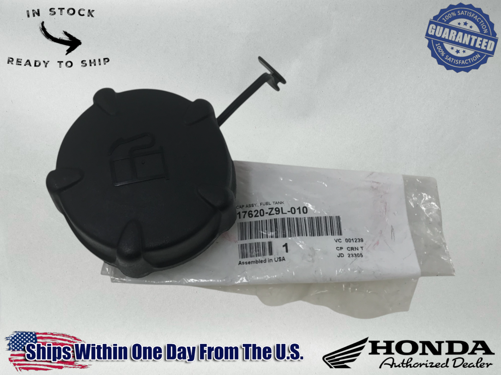 Honda Genuine OEM Authentic Fuel Cap GCV170 GCV200 HRN216 HRX217K6 17620-Z9L-010