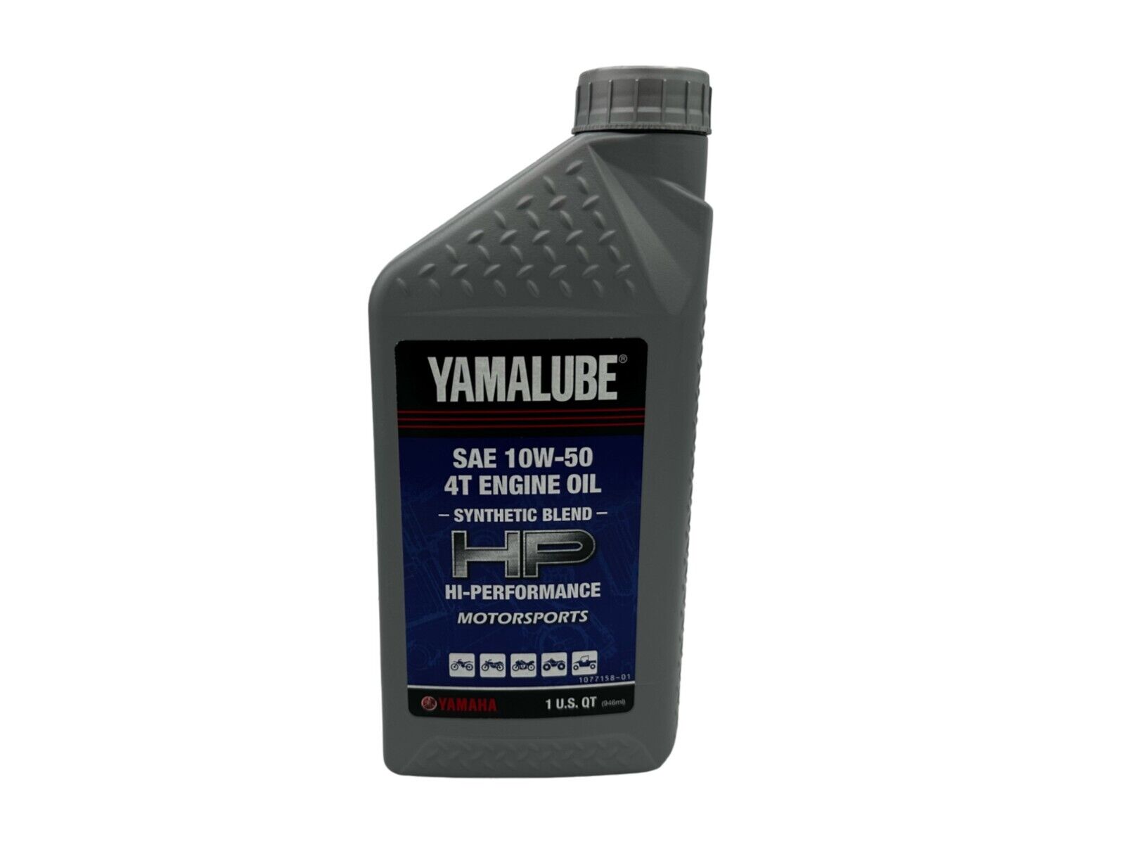 Yamaha New Yamalube 10W-50 Semi-Synthetic Oil-LUB-10W50-SS-12