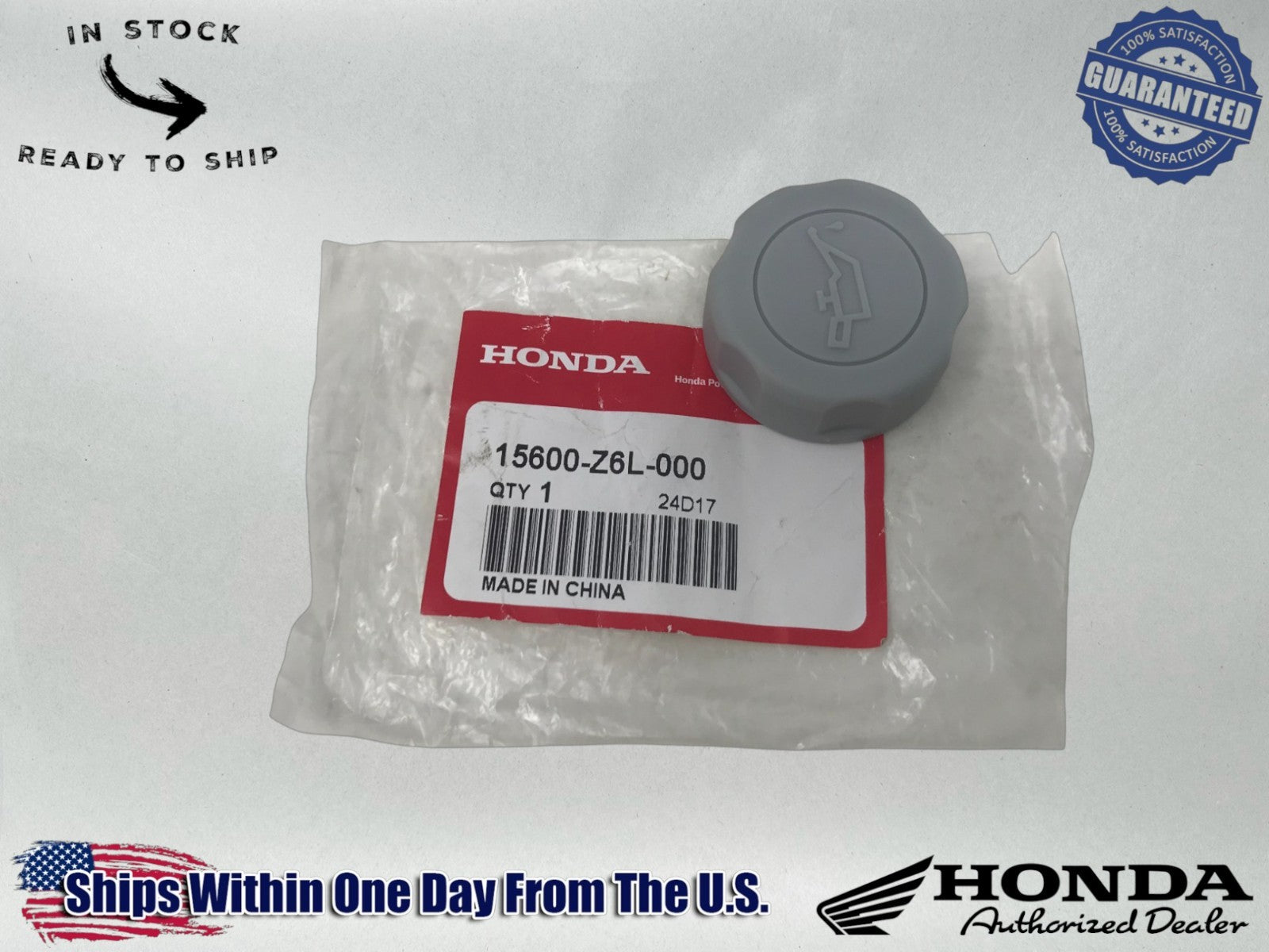 Honda Genuine OEM Authentic Cap Oil Filler 15600-Z6L-000