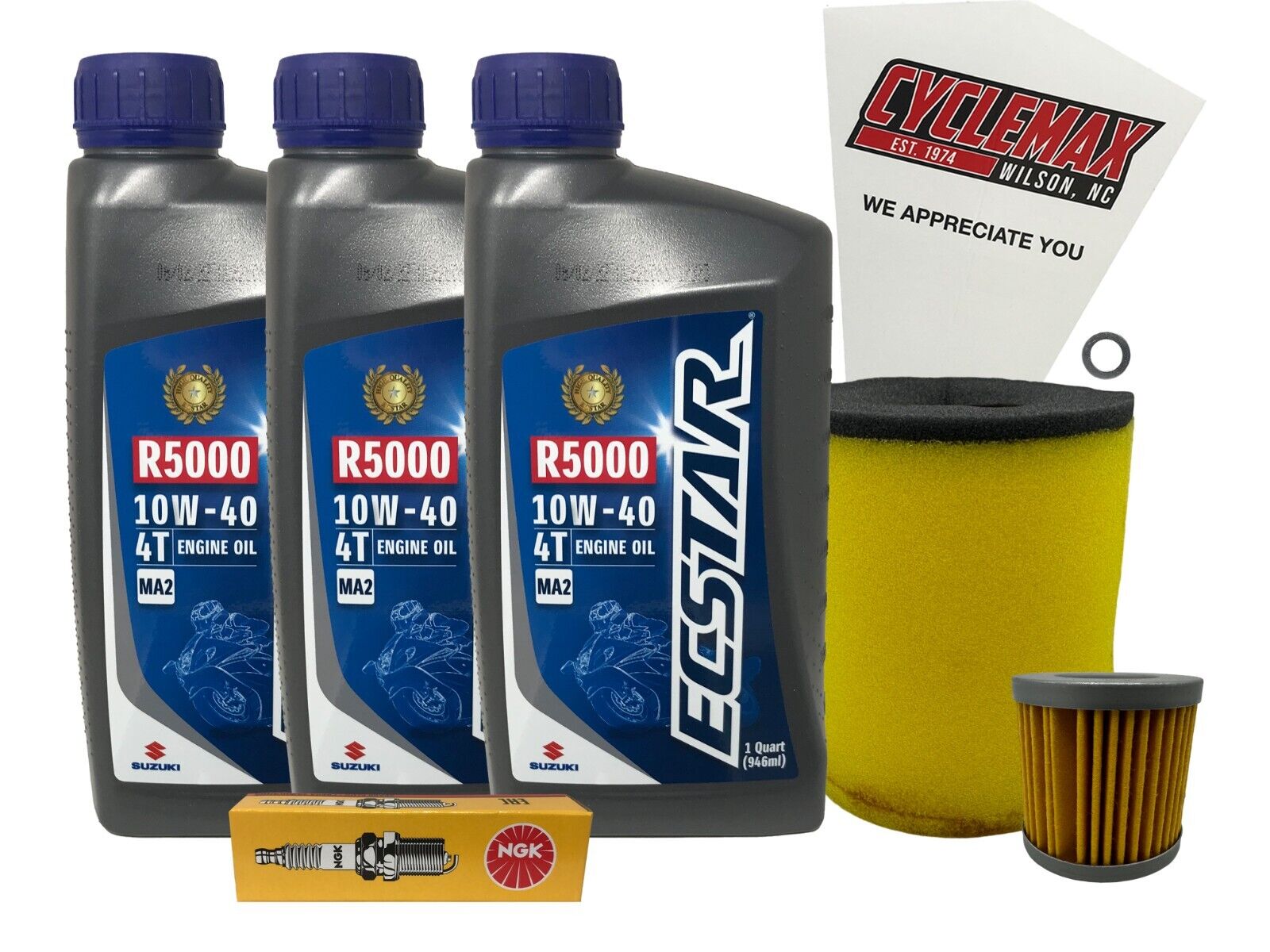 Cyclemax Standard Tune Up Kit w/ Spark Plug fits 2009-2013 Suzuki LT-Z400