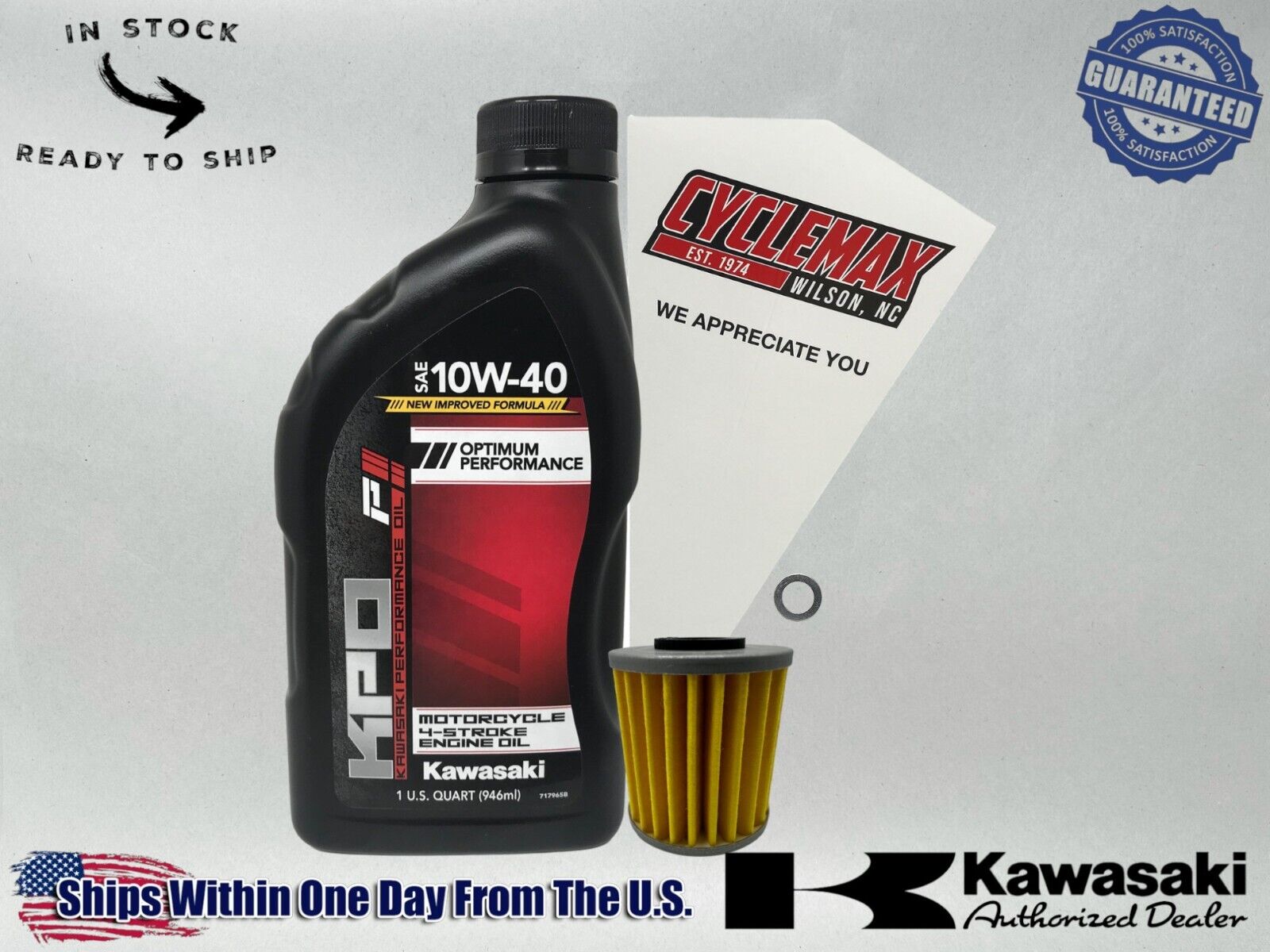 Cyclemax Standard KPO Oil Change Kit fits 2021-2024 Kawasaki KX250