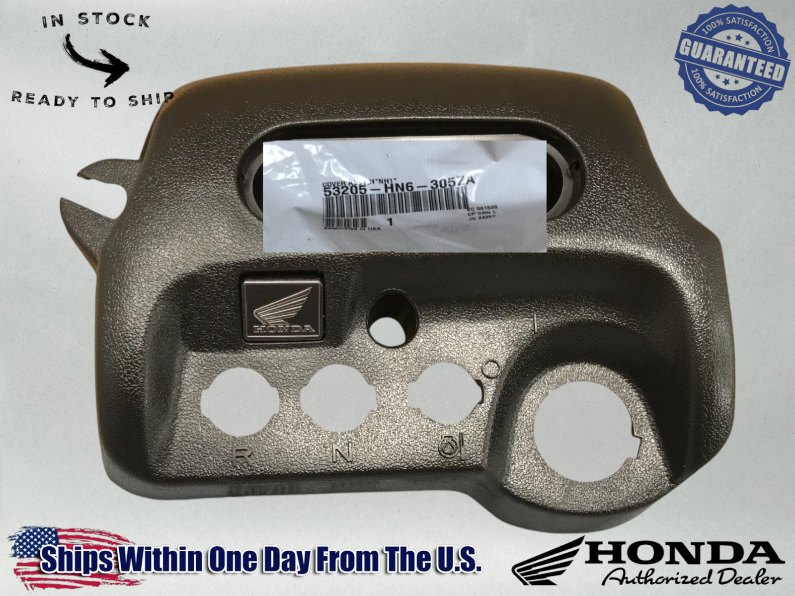 Honda OEM TRX Recon 250 Sportrax250ex Dash Cover 97-04 53205-HN6-305ZA