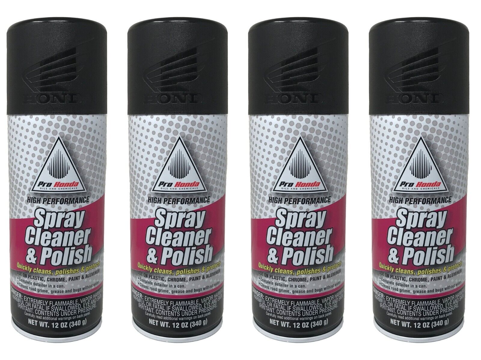 Honda Genuine OEM Spray Cleaner & Polish 08732-SCP00 - 4 Pack