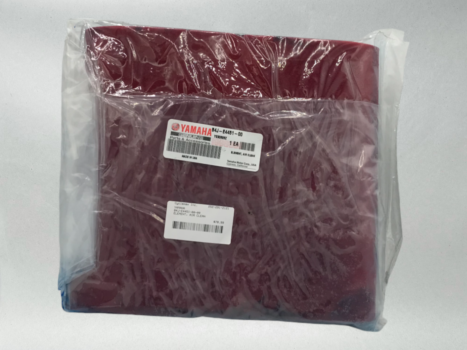YAMAHA OEM 2021-25 RMAX 2 RMAX 4 Foam Air Filter B4J-E4451-00-00 B4J-E4451-00